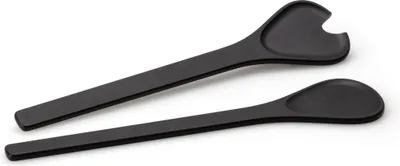 Immagine prodotto di DURACORE Salatbesteck, Duracore schwarz 31,5 cm 5365 4017167536507 Vorteilset – 2 Stück – inkl. 4 Edelstahl-Trinkhalme