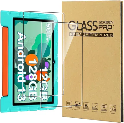 Imagen del producto de Protectores de pantalla de 10 pulgadas, 2 unidades, dureza 9H, resistentes a los arañazos, para tablet