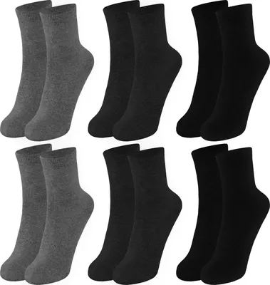 Produktbild von OCERA 6 Paar Warme Socken für Kinder im Farbmix - Grautöne 27/30