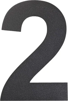 Produktbild von Famanu Hausnummer aus Edelstahl - 20,5 cm - Schwarz - Einfach zu installieren