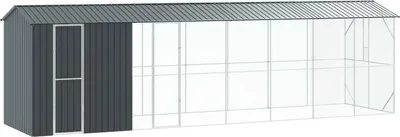 Produktbild von Vogelkäfig Anthrazit 860 x 208 x 247 cm Verzinkter Stahl