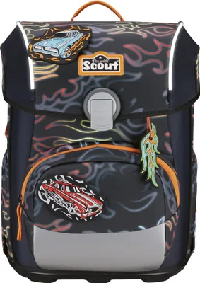 Produktbild von Scout Neo Schulranzenset Safety Light 5 teilig Flames
