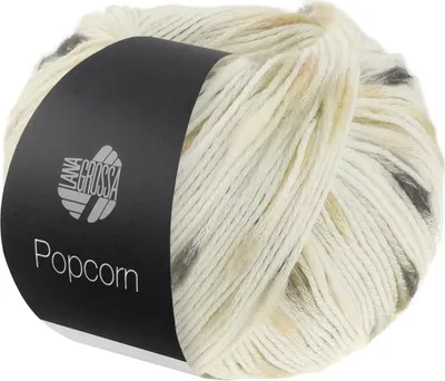 Produktbild von Lana Grossa - Popcorn 0009 weiß beige camel grau anthrazit