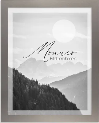 Produktbild von Bilderrahmen Monaco - 50x50 cm, Anthrazit Nachbildung, 1 mm Kunstglas klar