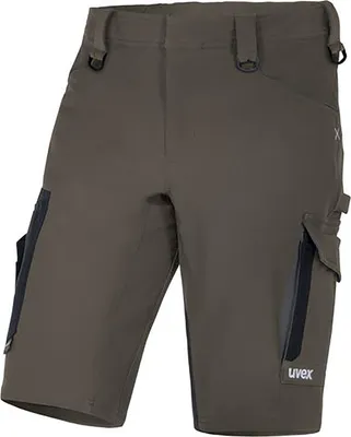 Produktbild von Uvex 8878616, Shorts, Mann, Schwarz, Khaki, 4 Taschen, Elasthan, Polyester, 4-Wege-Stretch