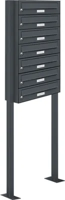Produktbild von 7er Standbriefkasten Anlage Freistehend RAL 7016 - Anthrazit
