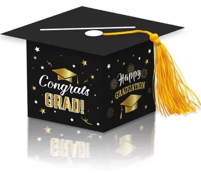 Image de Solidchoice - Boîte de cartes de félicitations pour la remise des diplômes, décoration de fête 2023