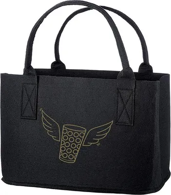 Produktbild von Gilde Tasche, "Dubbegläser", Dubbegläsermotiv, Filz, schwarz, VE 1, L. 26 cm, B. 40 cm, H. 25 cm Höhe: 25.00 cm Breite: 40.00 cm Tiefe: 26.00cm 88108