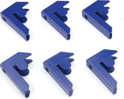 Image de Monster Racking T-Rax : raccords pour rayonnages, connecteurs à emboîter, raccords pour rayonnages d'atelier et de stockage, bleu (lot de 6)