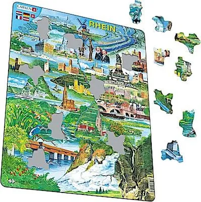 Produktbild von Larsen Rhein Puzzle: Erinnerungspuzzle mit bekannten Orten, Umgebungen und Städten