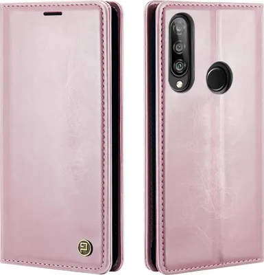 Produktbild von Handyhülle für Huawei P30 Lite Kunstleder Flip Cover Hülle RFID Schutz Case Kartenfach Farbe: Rosa