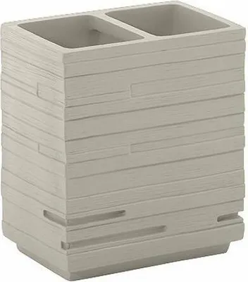 Image de Sapho Gedy Quadrotto - Porte-brosse et porte-dentifrice, tortora QU9866