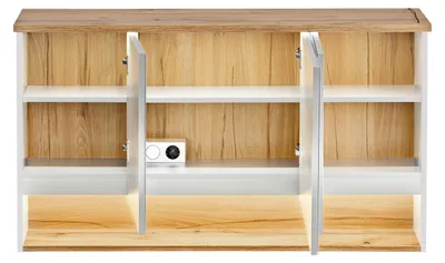 Image de Armoire de toilette armoire murale salle de bain avec miroir 120 cm éclairage LED