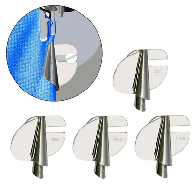 Productafbeelding van Set van 4 Nähsäumfüße voor Nähmaschine (3-10 mm)
