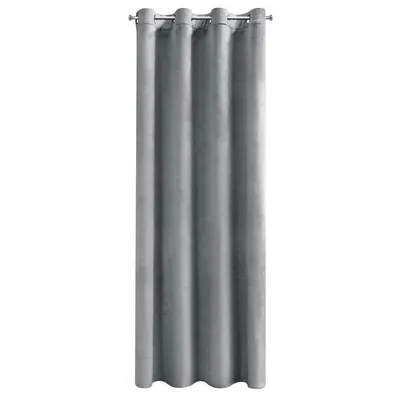 Zdjęcie produktu dla Eurofirany 373418, półprzezroczysty, szary, monochromatyczny, oczko, 1400 mm, 2500 mm