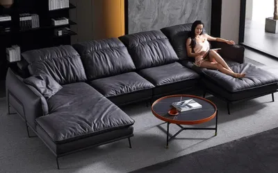 Produktbild von Sofa Wohnlandschaft Neu Polster Sofa Wohnlandschaft Design Modern Ecksofa U-Form
