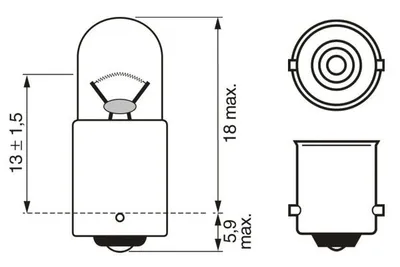 Obrázok produktu pre BOSCH žiarovky Autožiarovky 24V 2W 1 987 302 508