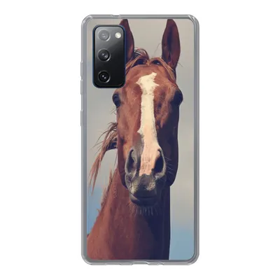 Produktbild von MuchoWow® Handyhülle Schutzhülle Hülle für Samsung Galaxy S20 FE Pferd - Wolken - Porträt Silikon Softcase Handy Hülle - Abdeckung