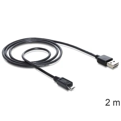Produktbild von Delock Kabel EASY USB 2.0-A > Micro-B Stecker/Stecker 2 m