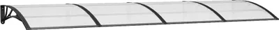 Produktbild von vidaXL Türvordach Schwarz 350x100 cm Polycarbonat