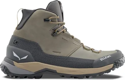 A single hiking boot shown from the side against a white background.