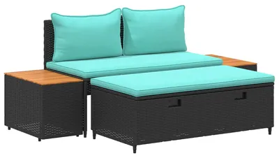 Produktbild von vidaXL Outdoor-Sofagarnitur 4 -Seater 4 stk. 55 x 30 x 39 cm