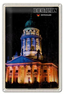 Produktbild von Blechschild Städte Berlin Gedarmenmarkt Architektur 20x30cm