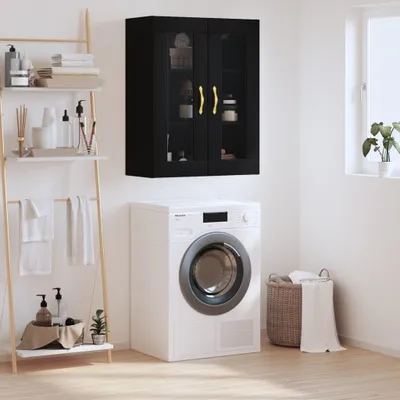 Image de vidaXL Armoire murale noir 69,5x34x90 cm