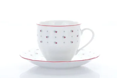 Produktbild von Kaffeetasse mit Untertasse, Tschechisches Porzellan, Verona, 250 ml, Franceska, G. Benedikt