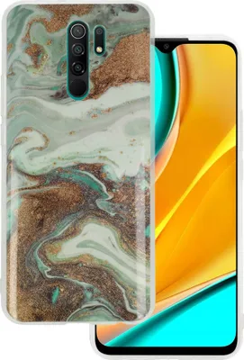 Immagine prodotto di Cover Silicone Glitter Marble per Xiaomi Redmi 9 KP17796