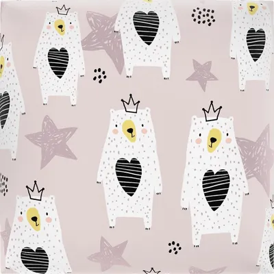 Produktbild von Stegu Wandpaneel Puffin Print Kids 30 x 30 cm Teddy