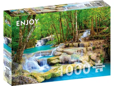 Image de Puzzle 1000 pièces ENJOY - Chute d'eau turquoise, Thaïlande