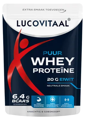 Productafbeelding van Lucovitaal Proteïne Whey Poeder Puur - 250 gr