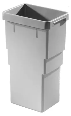 Zdjęcie produktu dla Pojemnik wewnętrzny Hailo 1107229 jasnoszary 13 litrów 258 x 198 x 413 mm