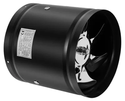Image de Ventilateur - Ventilateur d'extraction - 40 W - Rond - 15 × 15 cm - Alimentation secteur CA - Noir