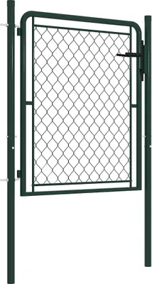 Produktbild von vidaXL Gartentor aus Stahl 100 x 100 cm Grün