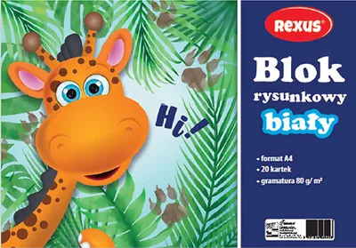 Zdjęcie produktu dla Blok rysunkowy Beniamin A4, 20 arkuszy, biały, 80 g/m²
