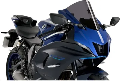 Obrázek produktu pro Tmavě kouřová obrazovka PUIG r-racer schválená ABE pro Yamahu