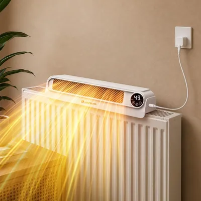 Productafbeelding van Radiatorventilator met Slimme Thermostaat en 4 Snelheden