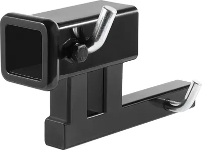 Productafbeelding van VEVOR Aanhangermastadapter, 1-1/4" naar 2" trekhaakverlenger, aanhangermast met 4" hoogteverstelling (omhoog/omlaag), 6-1/2" verlenglengte, draagvermogen van 4000 lbs, inclusief trekhaakpennen, bouten en moeren, zwart