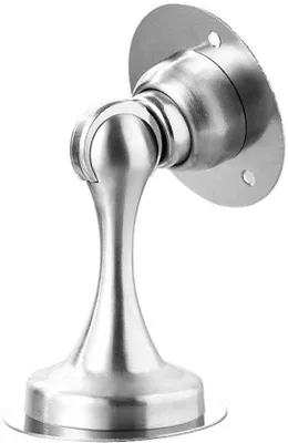 Immagine prodotto di Bloccatore di porta magnetico, acciaio inossidabile, nastro biadesivo, colore argento.