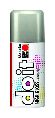 Zdjęcie produktu dla Farba w sprayu Marabu do it HIGH GLOSS, srebrny wysoki połysk