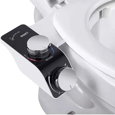 Produktbild von Dusch WC Aufsatz Bidet Toilette Taharat Intimdusche Doppel Düse Waschkit Comfort