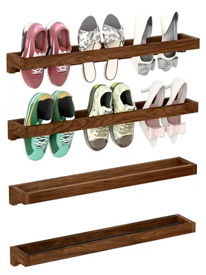 Image de Étagère murale pour chaussures, avec 4 niveaux