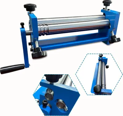 Image de Cintreuse de tubes SJ 300 - Cintreuse manuelle à 3 rouleaux - Pour tubes métalliques et profilés - e CE