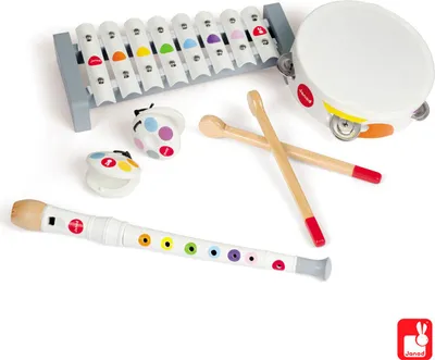 Image de Janod Confetti Instruments de musique, set de 4