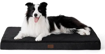Produktbild von Orthopädisches Hundebett 91x69x8cm Schwarz Waschbar für Große Hunde