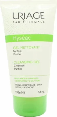 Image de Gel nettoyant pour peaux mixtes et grasses Hyséac (Gel nettoyant), 150 ml