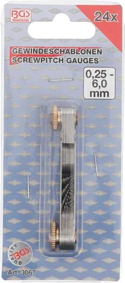 Zdjęcie produktu dla BGS technic Screwpitch Gauge, 44 g