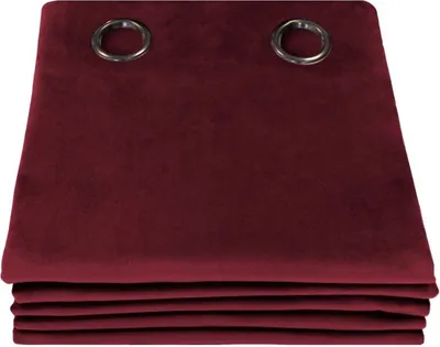 Produktbild von MOONDREAM Akustikvorhang 3in1 | Lärmschutz | Thermoisolierung | 100% Verdunkelung | Patentierte Technologie | EU | Samt | Ösen | Rot MC214 | 130B x 260H cm